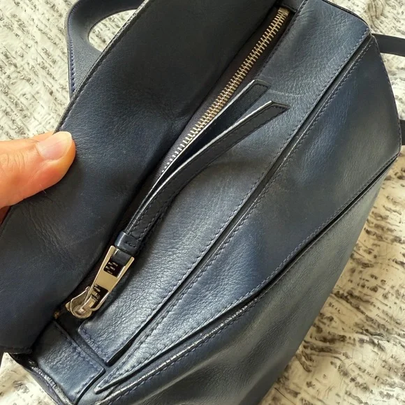 Loewe Small Puzzle Bag in Marine Blue - Picture 7 of 11
